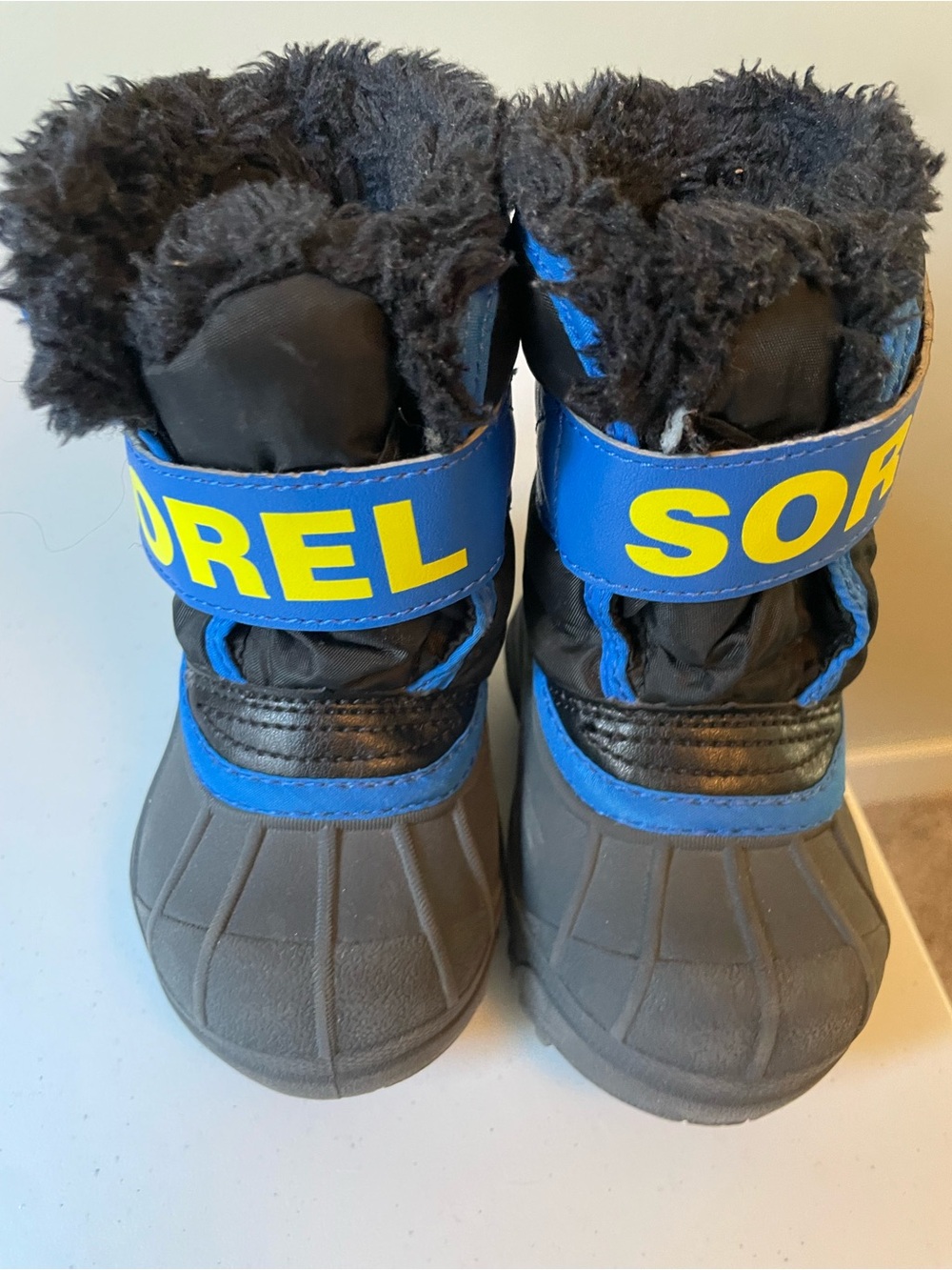Sorel Kids Blue and Black Winter Boots